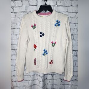 Boden Girl's Biege Knitted Chunky Sweater Size‎ 13Y-14Y